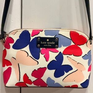 Kate Spade New York Wellesley Printed Festive Butterflies Hanna crossbody bag